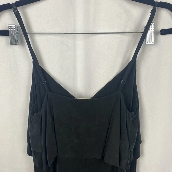 ANTHROPOLOGIE Eri+Ali Aria Black Flowy Slip Dress - Size Small - Picture 11 of 12